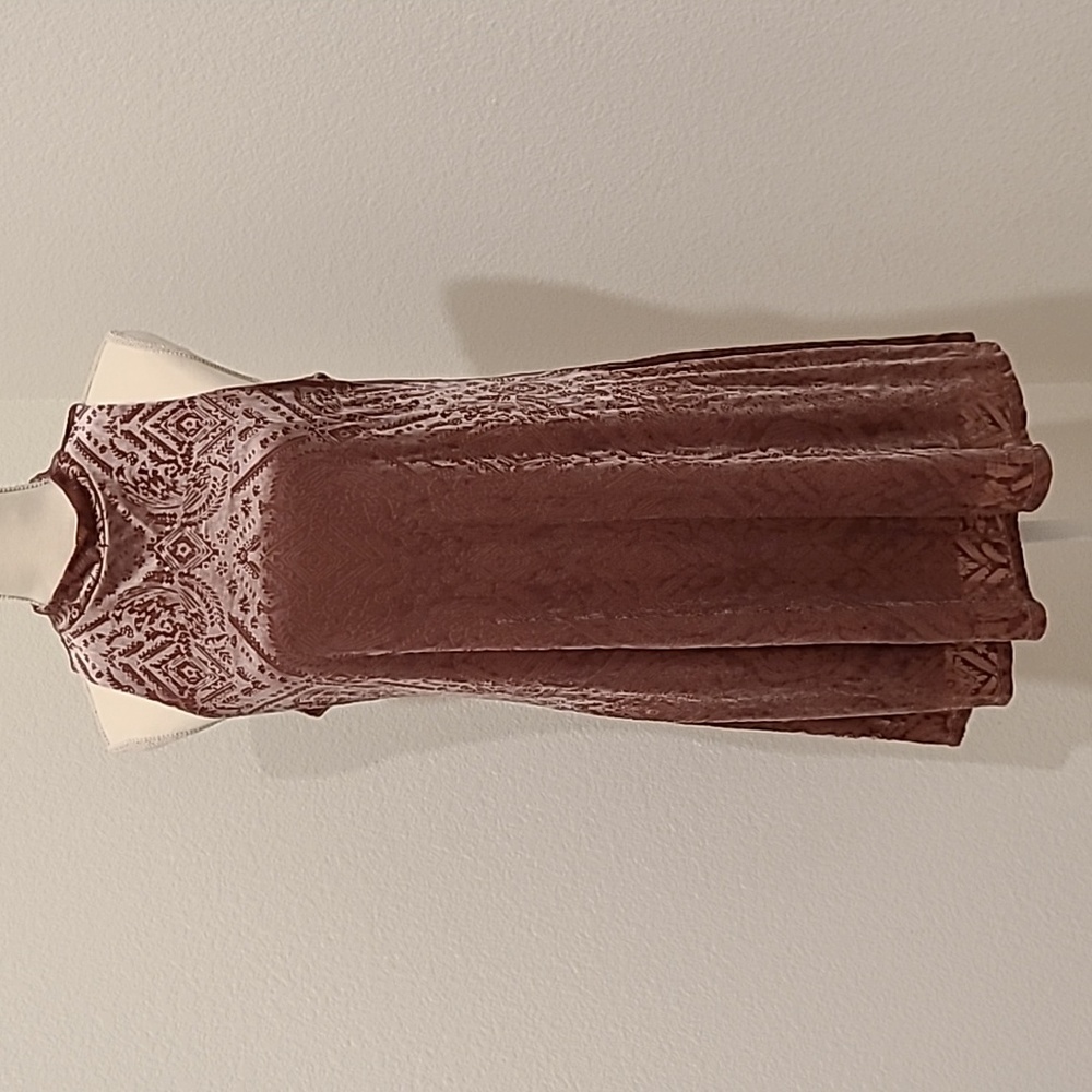 Mudd Mock Neck Velvet Dress